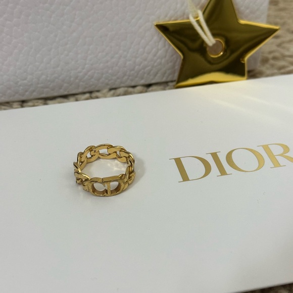 Dior Gold Chain Link Ring - Picture 4 of 6